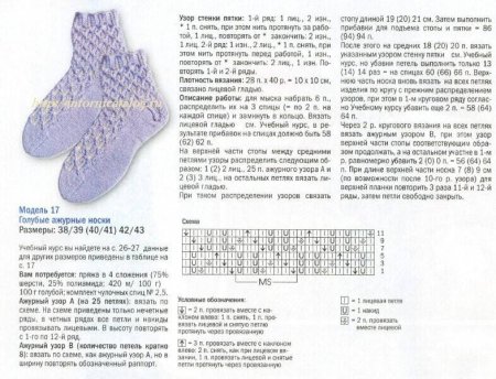 Жаккард для мужских носков спицами схемы