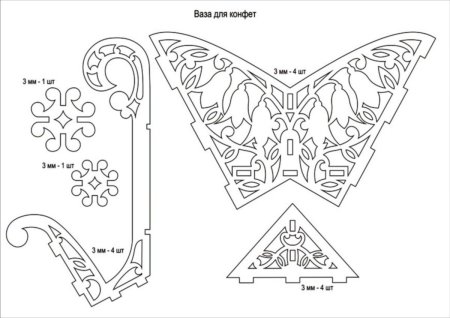 Чертежи изделий из фанеры 3мм