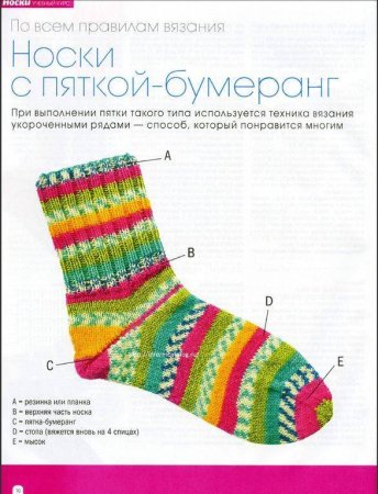 Носки на 2 спицах схемы и описание простые и красивые женские