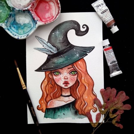 Хэллоуинские рисунки маркерами