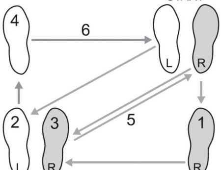 Румба схема шагов