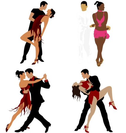 Танец сальса движения