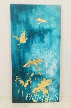 Декоративное панно с поталью