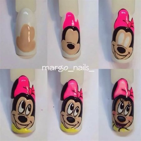 Зверьки на ногтях пошагово