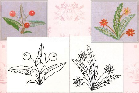 Рисунок гладью для начинающих