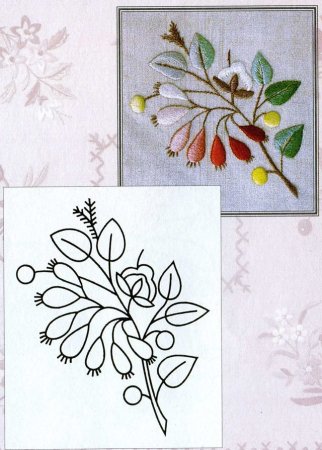 Узоры для вышивки стебельчатым швом