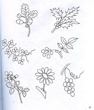 Эскизы для вышивки гладью