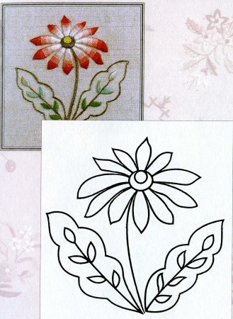 Трафареты цветов для вышивания