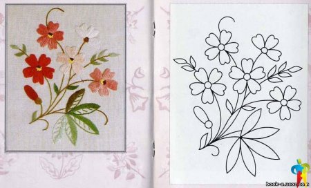 Узоры для вышивки гладью
