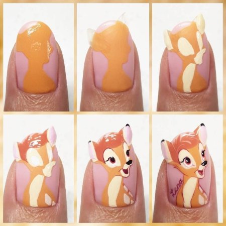 Маникюр с губкой Бобом