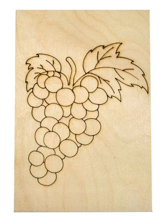 Фрукты для выжигания на разделочной доске