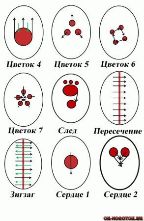 Узоры иголкой на ногтях схемы