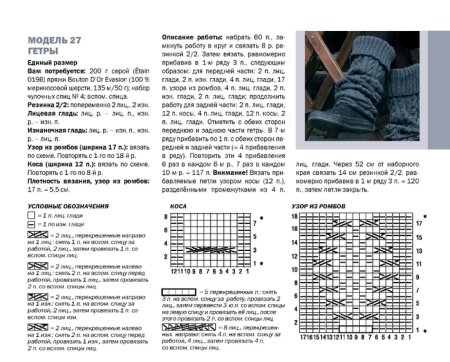Гетры вязаные спицами для девочек схемы