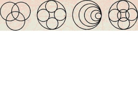 Узоры из окружностей циркулем