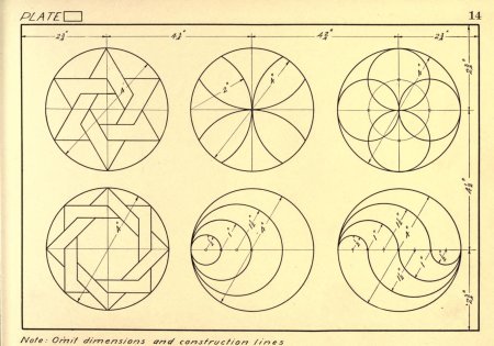 Построение орнамента в круге