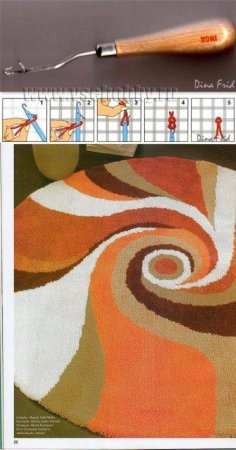 Ковер иглой для ковровой вышивки