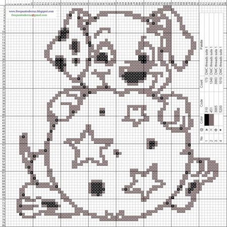 Далматинец схема вязания
