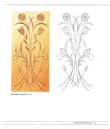 Контурные узоры для резьбы по дереву