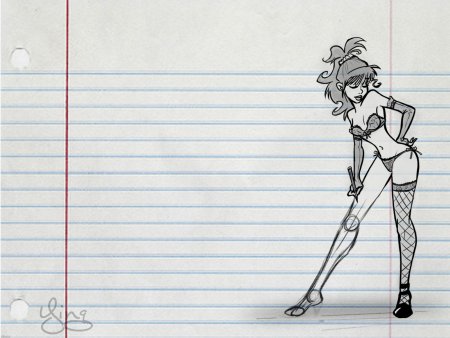 Прикольные рисунки в тетради