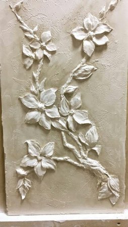 Панно из гипсовой шпаклевки