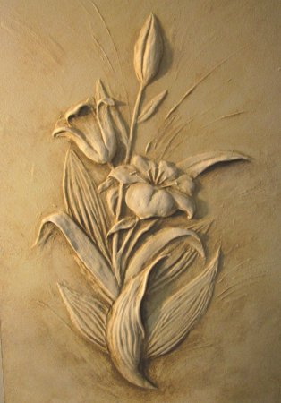 Рельеф барельеф скульптура цветок