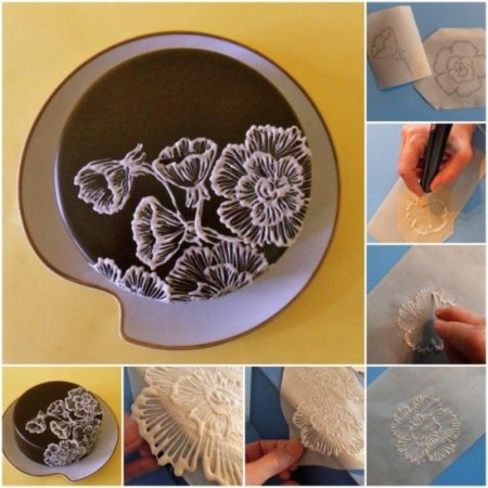 Оттиски для украшения торта