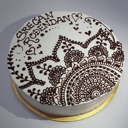 Узоры на торте