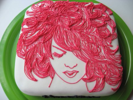 Рисование на торте