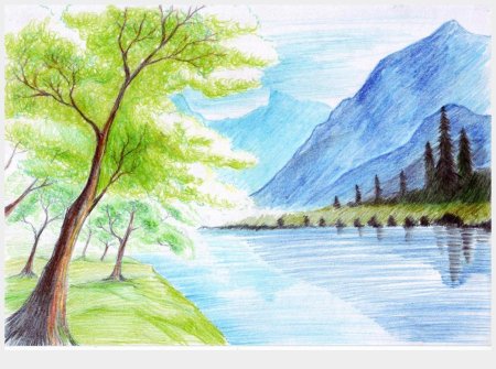 Пейзаж рисунок