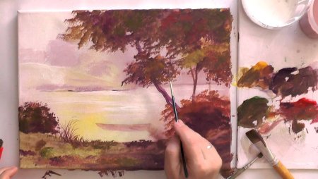 Техники рисования акрилом на холсте