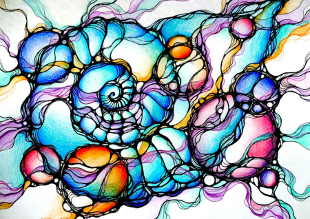 Нейрографика роза