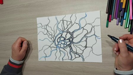 Нейродрево рисунок Павла Пискарева Нейрографика