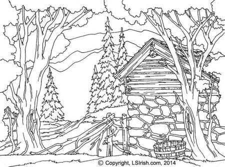 Пейзажи для выжигания по дереву