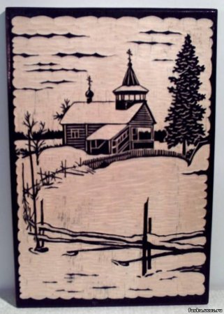 Пейзаж для выжигания