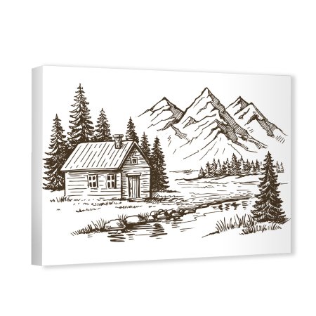 Пейзажи для выжигания по дереву