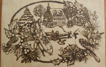 Пейзажи для выжигания по дереву