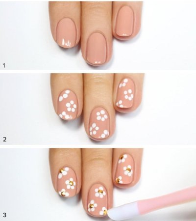 Маникюр лёгкий и красивый