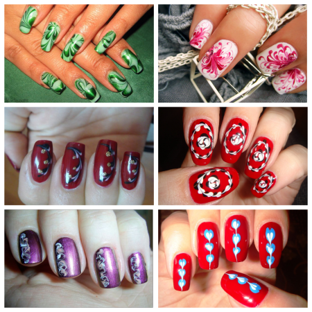 Рисование иголкой на ногтях