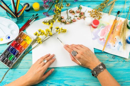 Живопись цветными карандашами