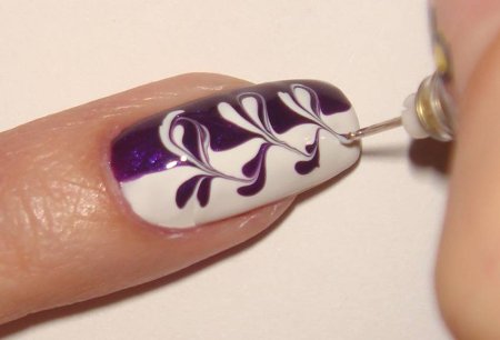 Лёгкий маникюр для начинающих с рисунком