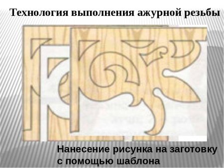Технология выполнения ажурной резьбы