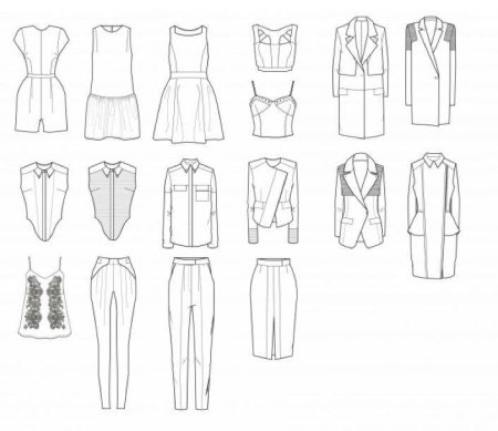 Одежда карандашом для начинающих