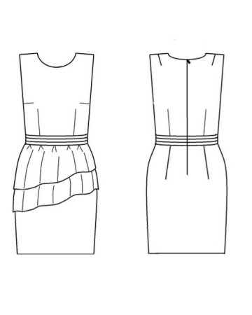 Одежда карандашом для начинающих