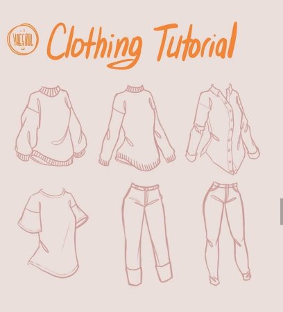 Одежда туториал карандашом