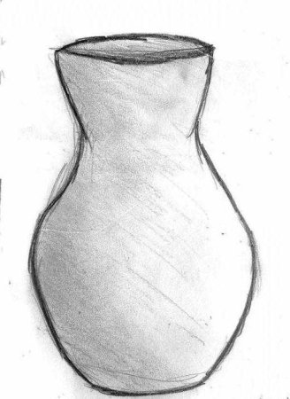 Пошаговое рисование вазы