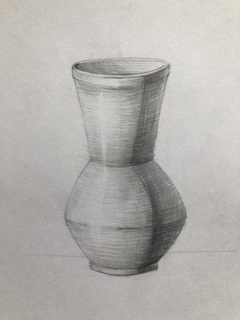 Пошаговое рисование вазы