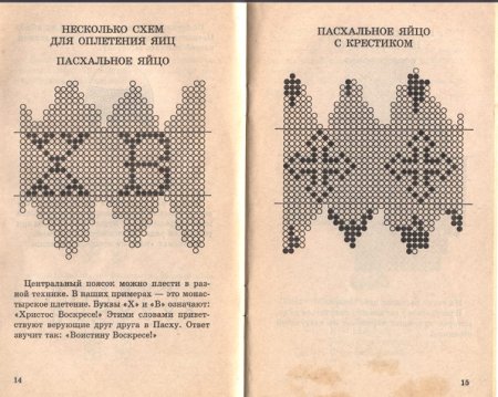 Схемы оплетения яиц бисером