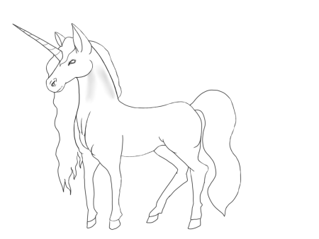 Единорог рисунок для срисовки карандашом легкие