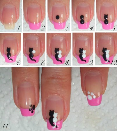 Рисунки на ногтях для начинающих