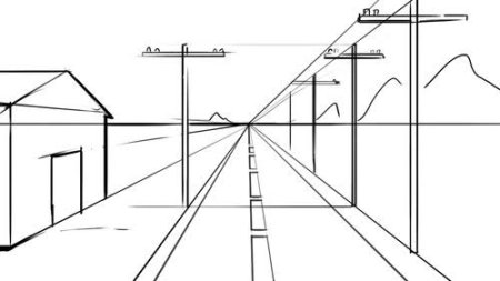 Двухточечная перспектива город